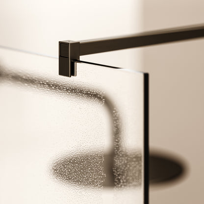 Modular Brushed Bronze Complete Walk In Shower Enclosure - KIT B - All Sizes