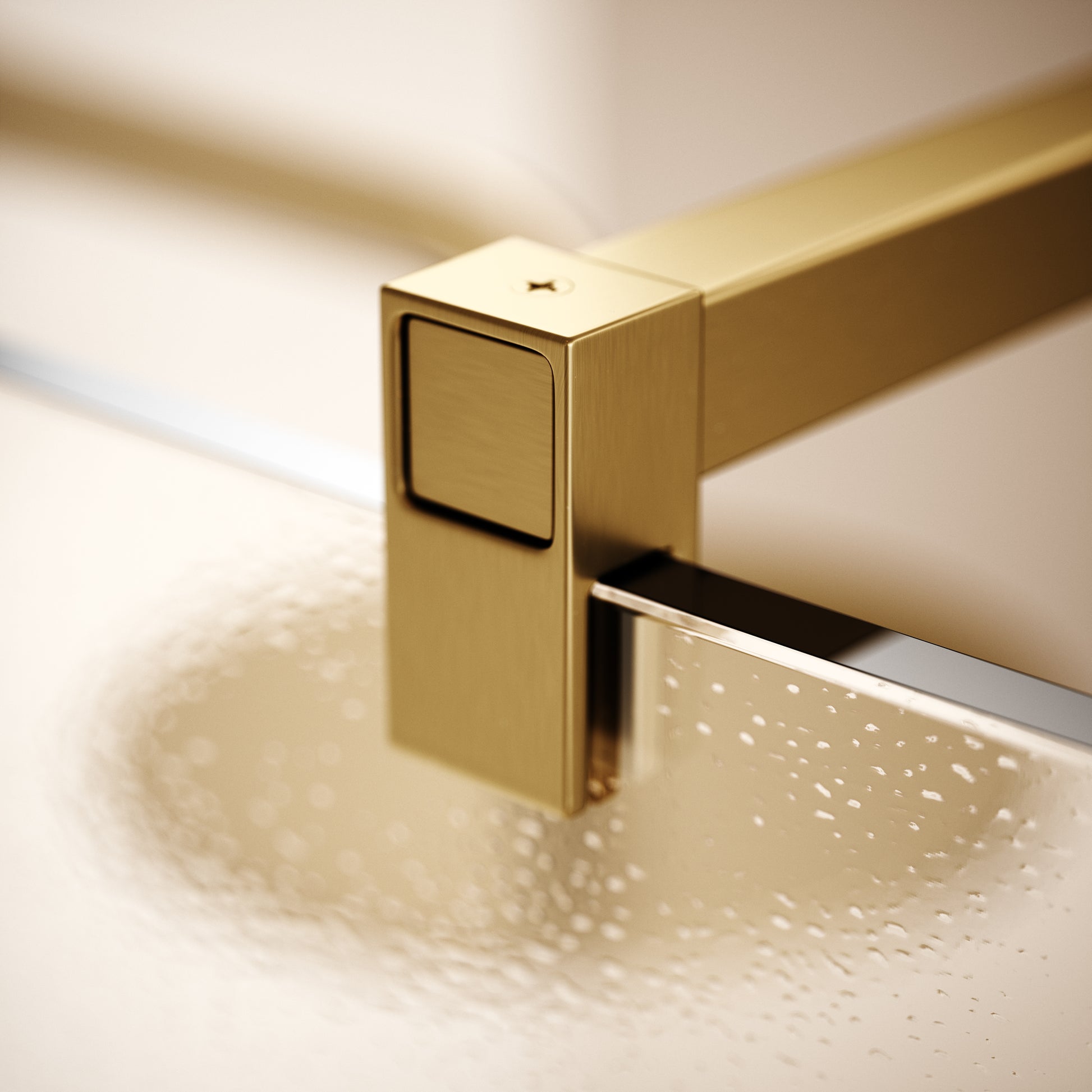 Modular Brushed Gold Shower Screen (All Sizes)