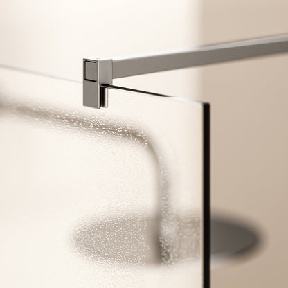 Modular Brushed Stainless Complete Walk In Shower Enclosure - KIT A - All Sizes
