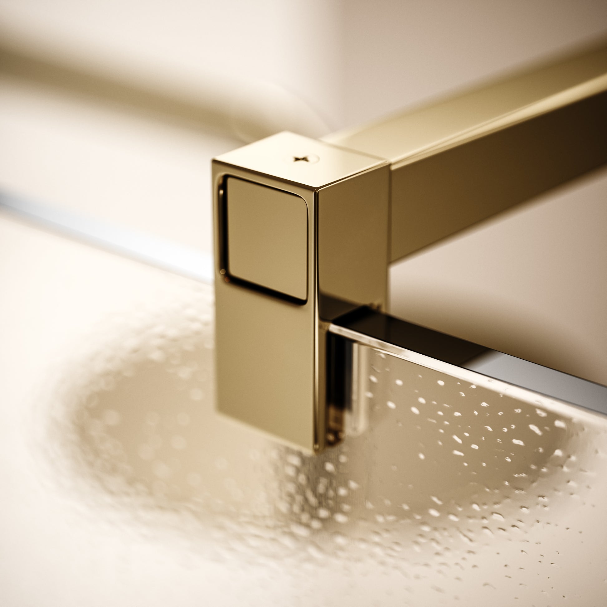 Modular Polished Brass Complete Walk In Shower Enclosure - KIT A - All Sizes