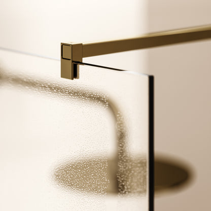 Modular Polished Brass Complete Walk In Shower Enclosure - KIT A - All Sizes
