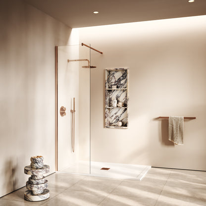 Modular Shower Screen Rose Gold (ALL SIZES)