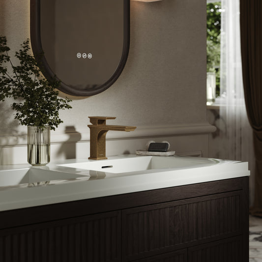 Baroque Aged Bronze Monobloc Basin Mixer Tap