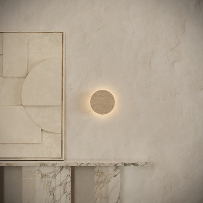 Oro Travertine LED Wall Sconce Light 150mm