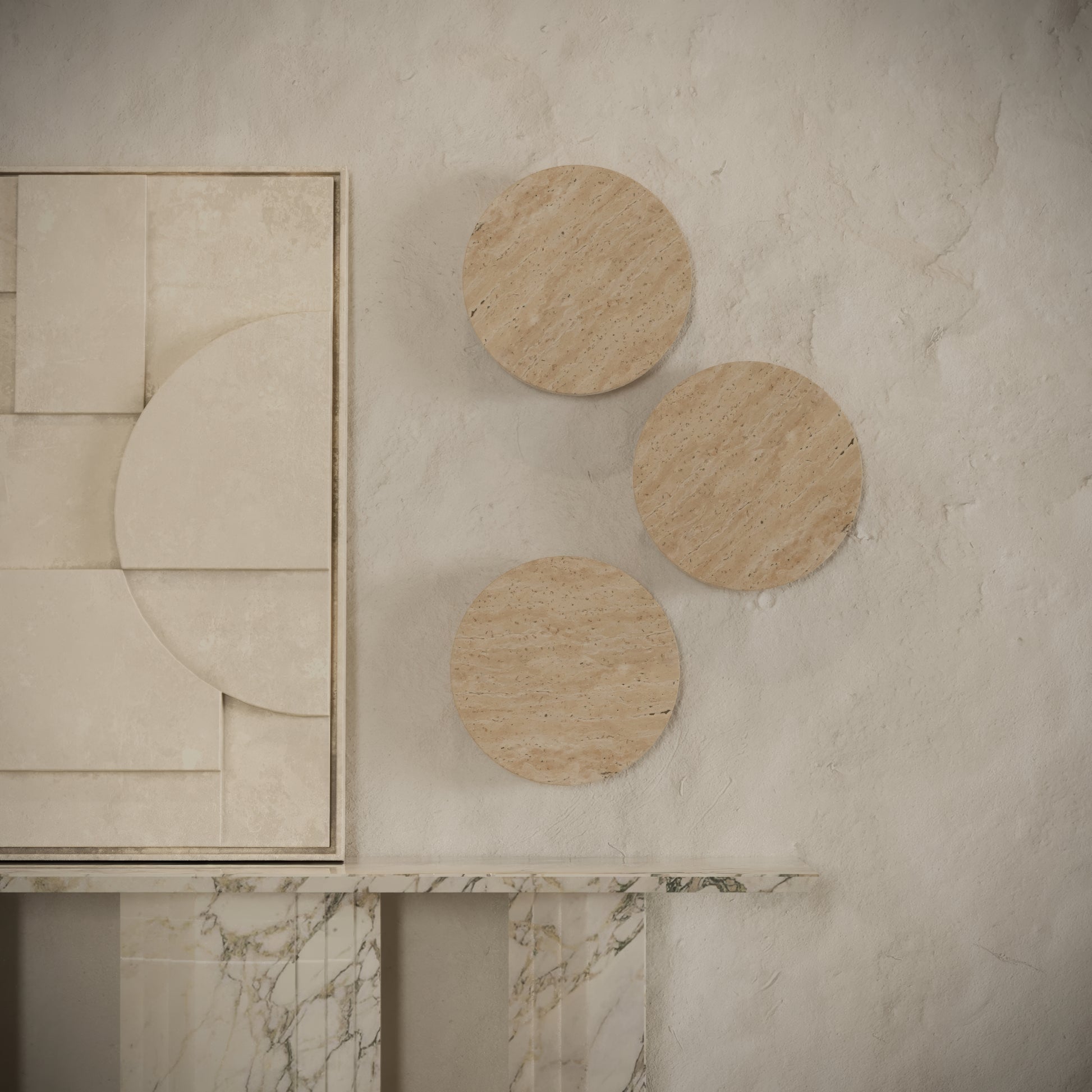 Oro Travertine LED Wall Sconce Light 260mm