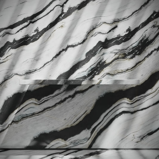 Levitare Panda Marble Ultra Thin Wall Mounted Basin 1200mm (Offset Waste)