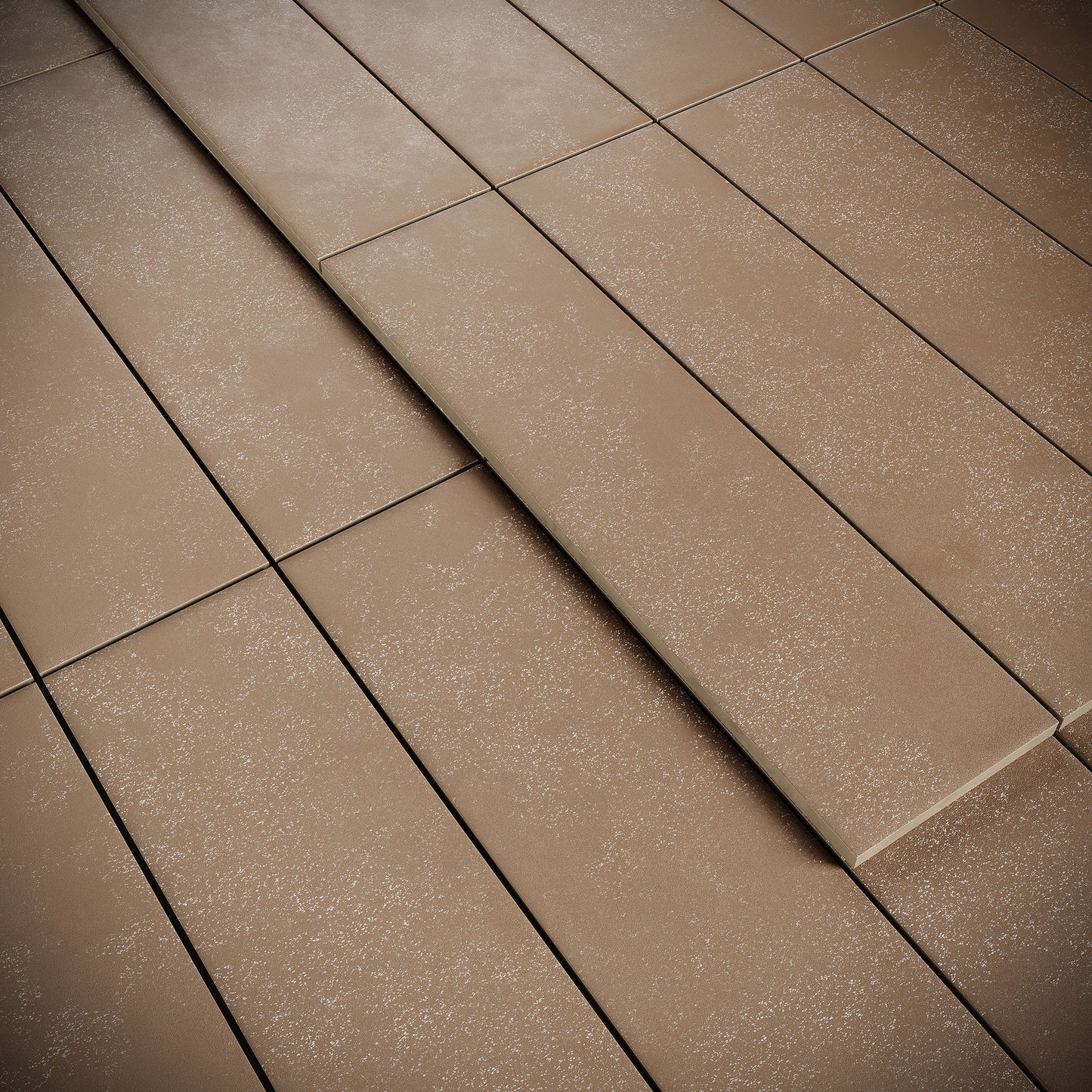 Palma Classic Mocha Matte Porcelain Brick Tile Sample