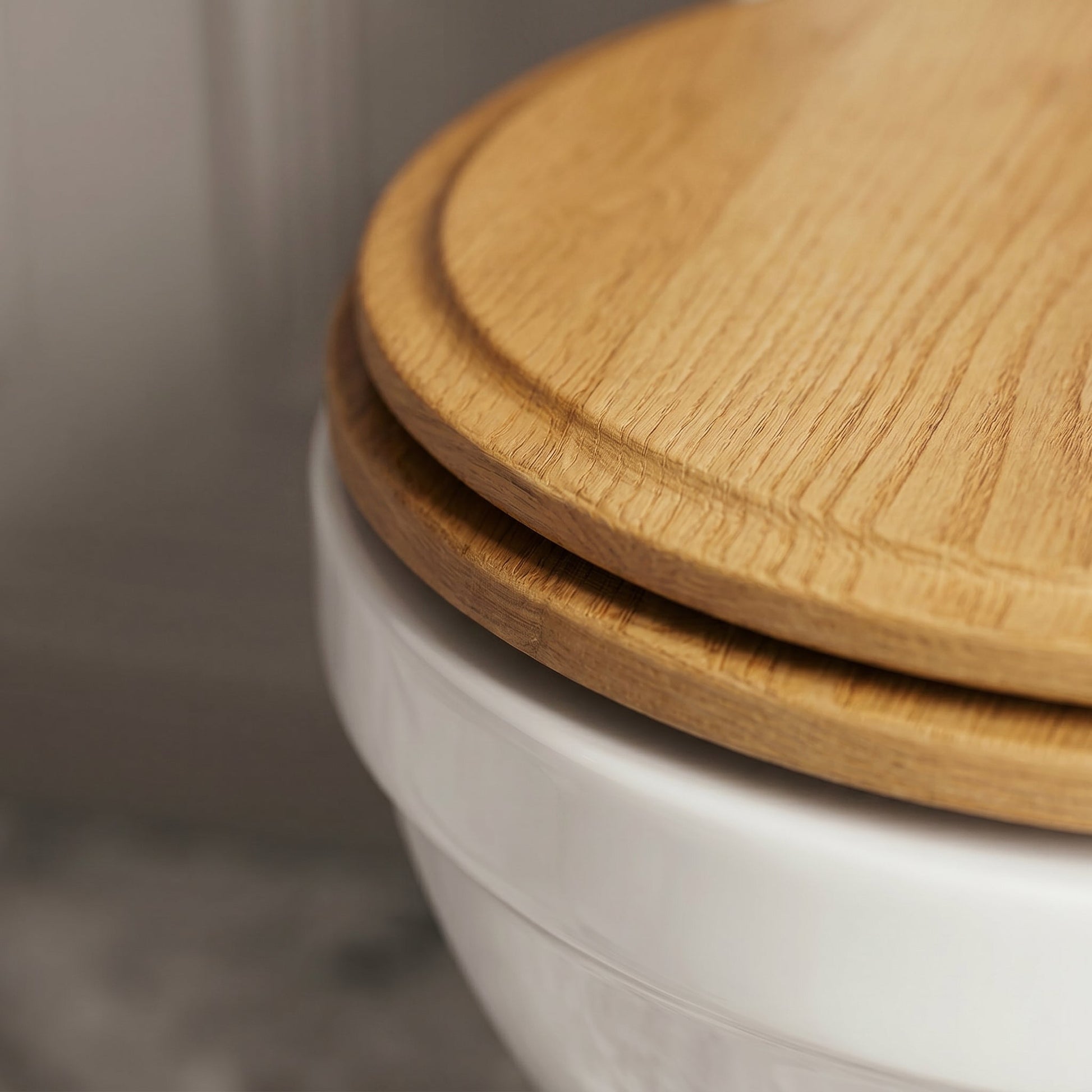 Portland Solid Oak Toilet Seat
