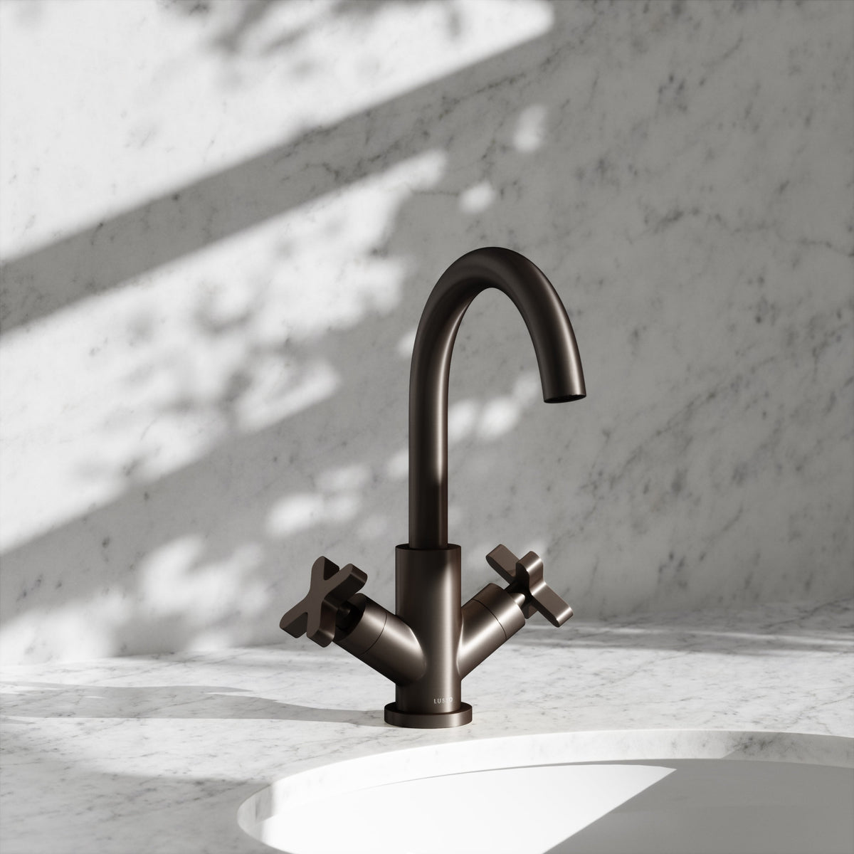 Regal Deep Bronze Crosshead Basin Mixer Tap