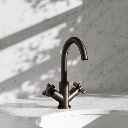Regal Deep Bronze Crosshead Basin Mixer Tap
