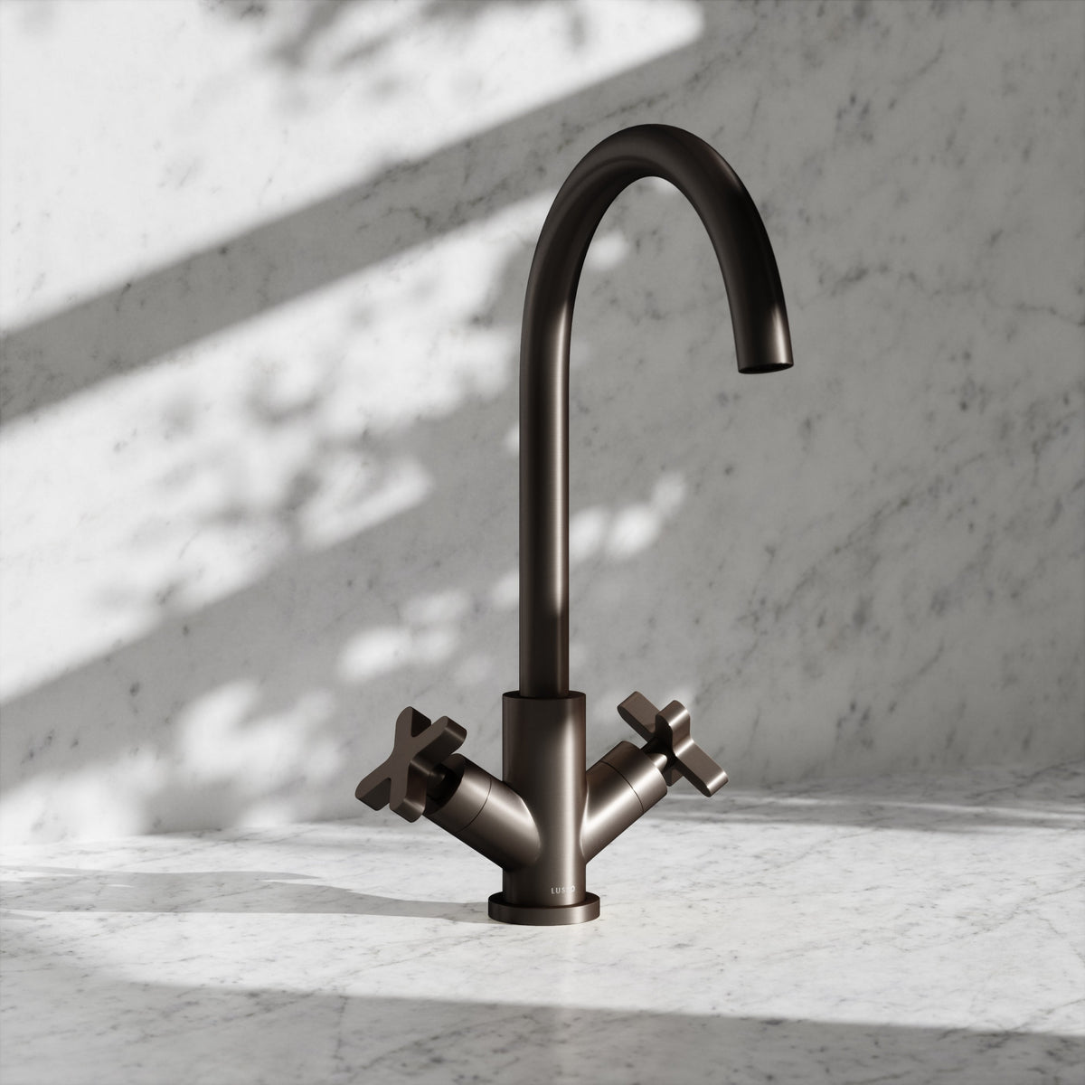 Regal Deep Bronze Crosshead Kitchen Mixer Tap