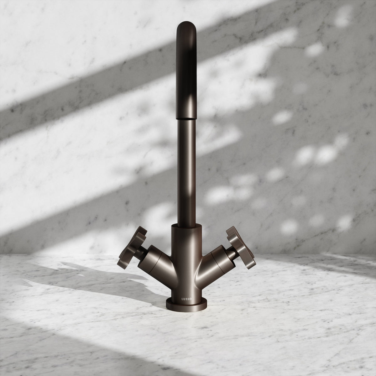 Regal Deep Bronze Crosshead Kitchen Mixer Tap