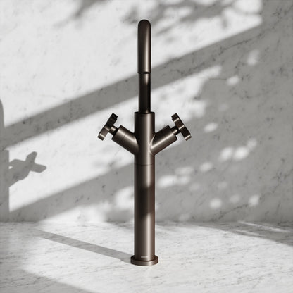 Regal Deep Bronze Crosshead Tall Basin Mixer Tap