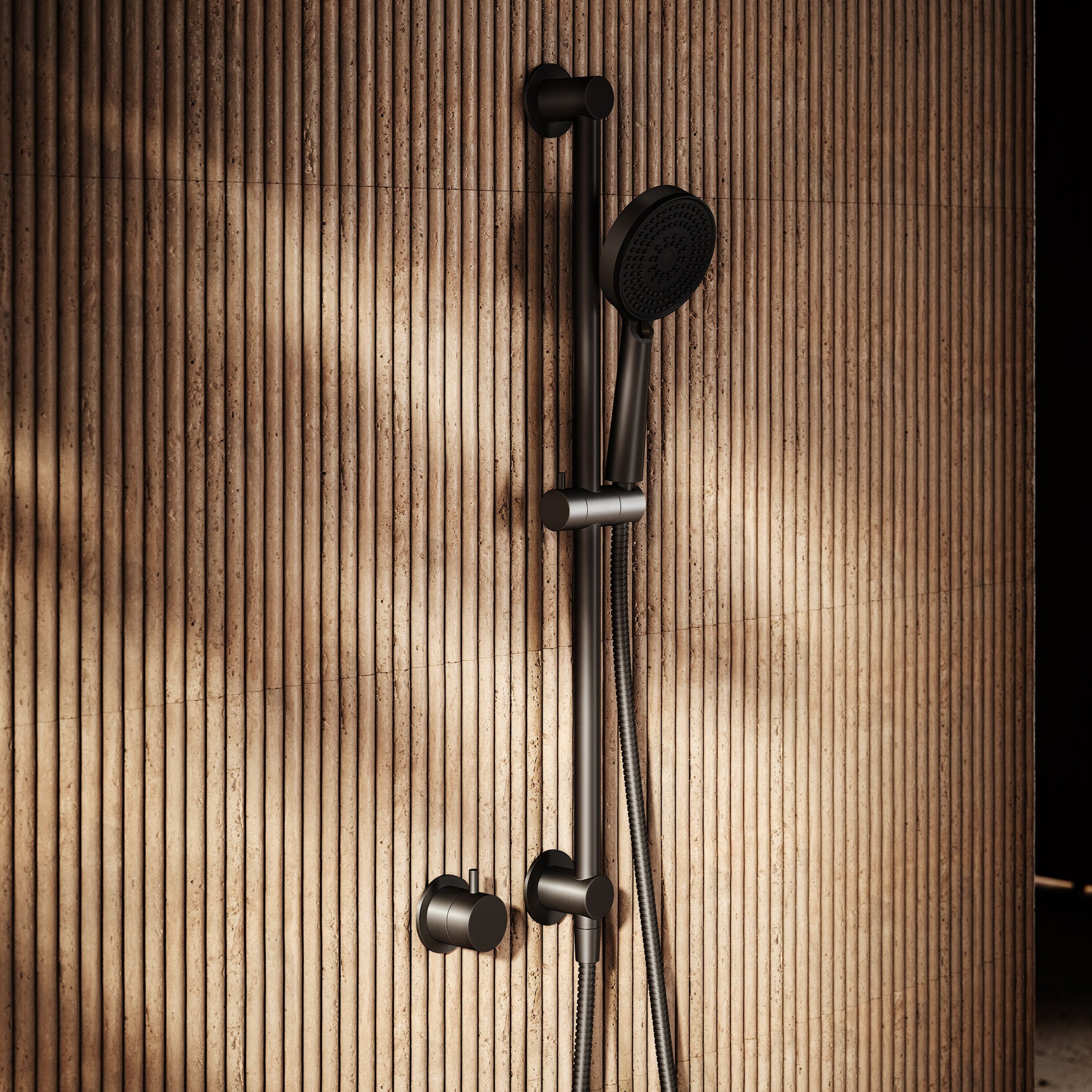 Revive Deep Bronze Shower Riser Kit with Valve