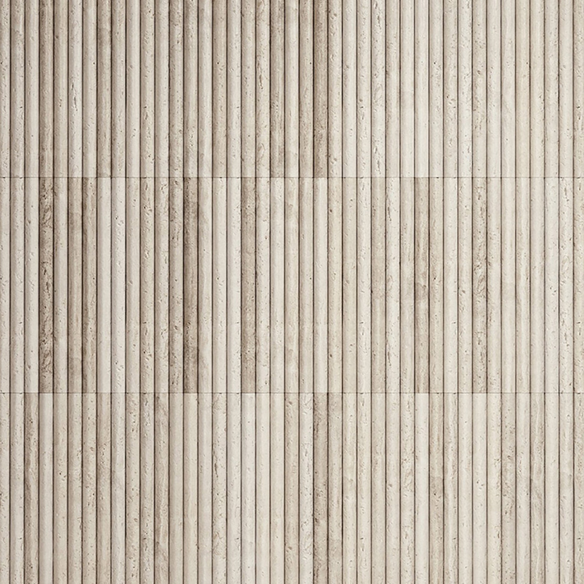 Romano Fluted Travertine Mosaic Tile Sample