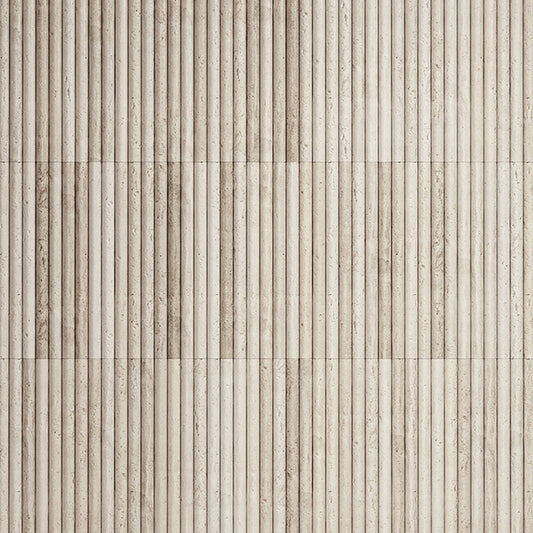 Romano Fluted Travertine Mosaic Tile Sample