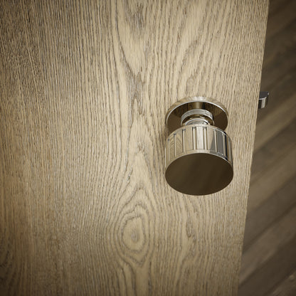 Royal Ascot Polished Nickel Deep Flute Mortice Door Knobs