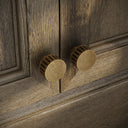 Royal Oak Aged Bronze Deep Flute Cabinet Door Knob