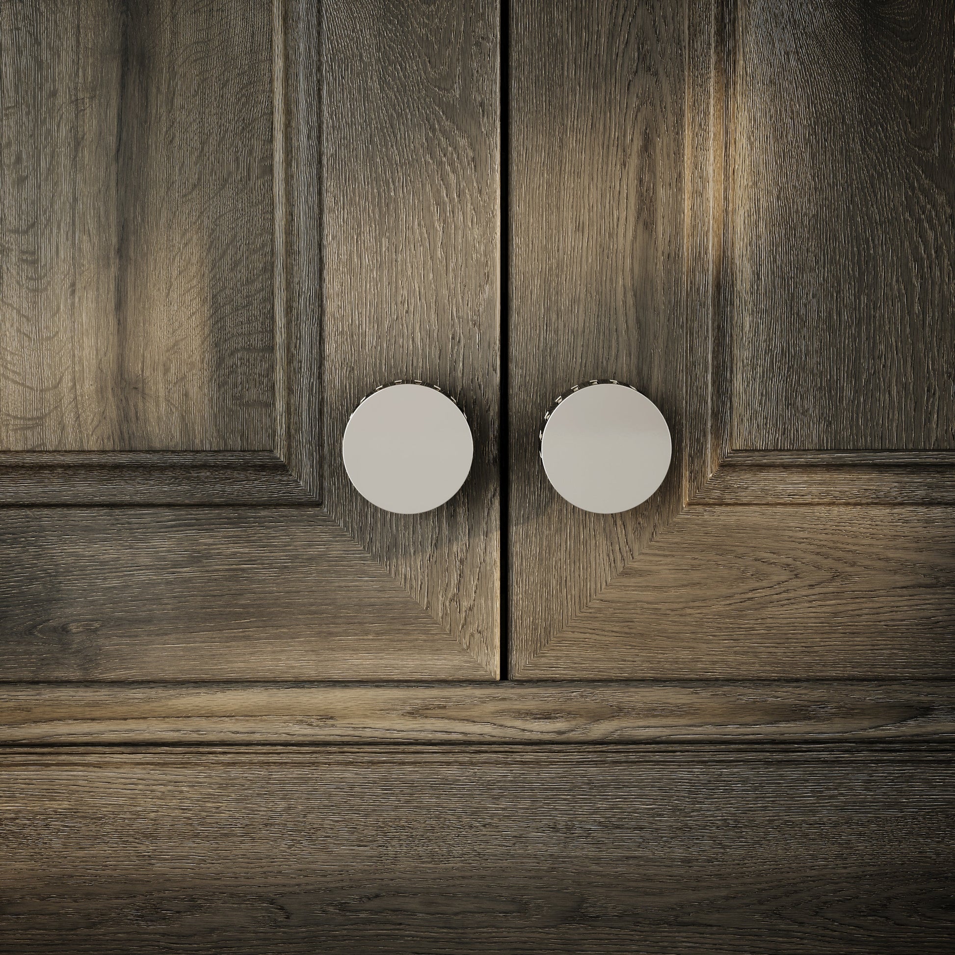 Royal Oak Polished Nickel Deep Flute Cabinet Door Knob