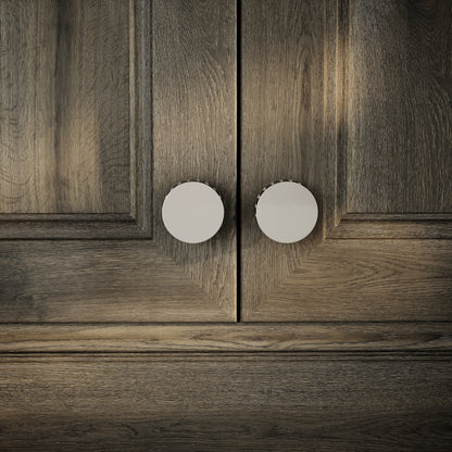 Royal Oak Polished Nickel Deep Flute Cabinet Door Knob