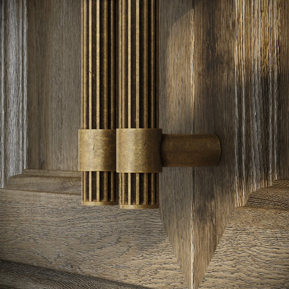Royal Oak Aged Bronze Deep Flute Pull Bar Handle 150mm