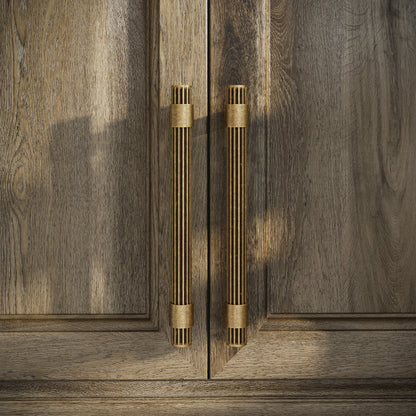 Royal Oak Aged Bronze Deep Flute Pull Bar Handle 250mm