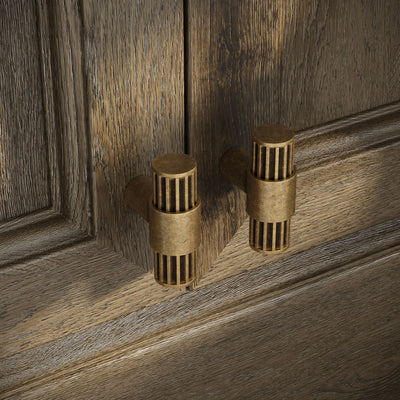 Royal Oak Aged Bronze Deep Flute T-Bar Cabinet Door Handle
