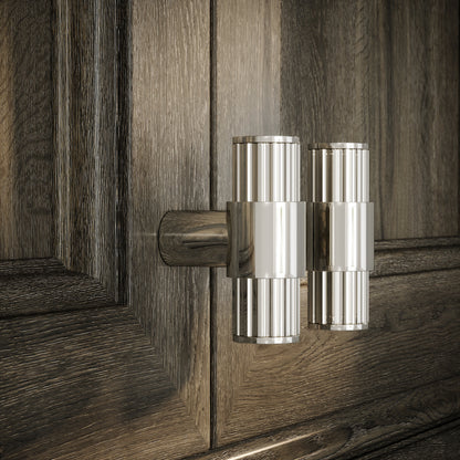Royal Oak Polished Nickel Deep Flute T-Bar Cabinet Door Handle
