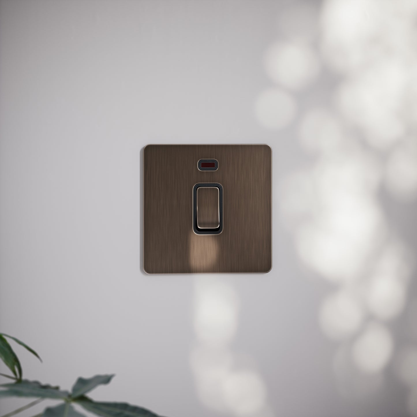 SlimTech Collection Brushed Bronze 20A Isolator Switch