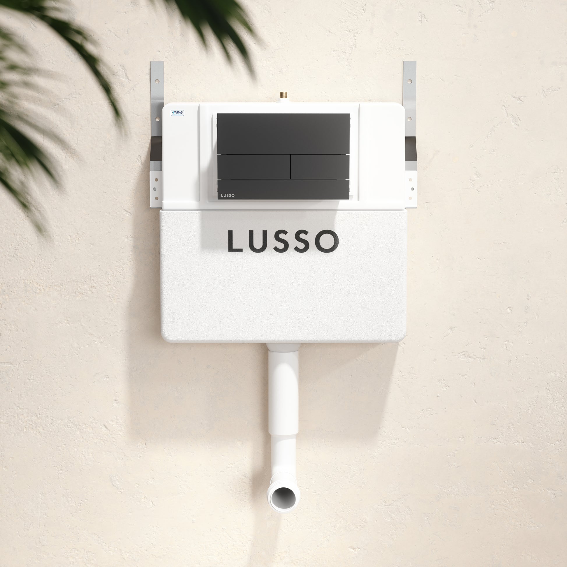 Senza Concealed Dual Flush Cistern with Square Flush Plate