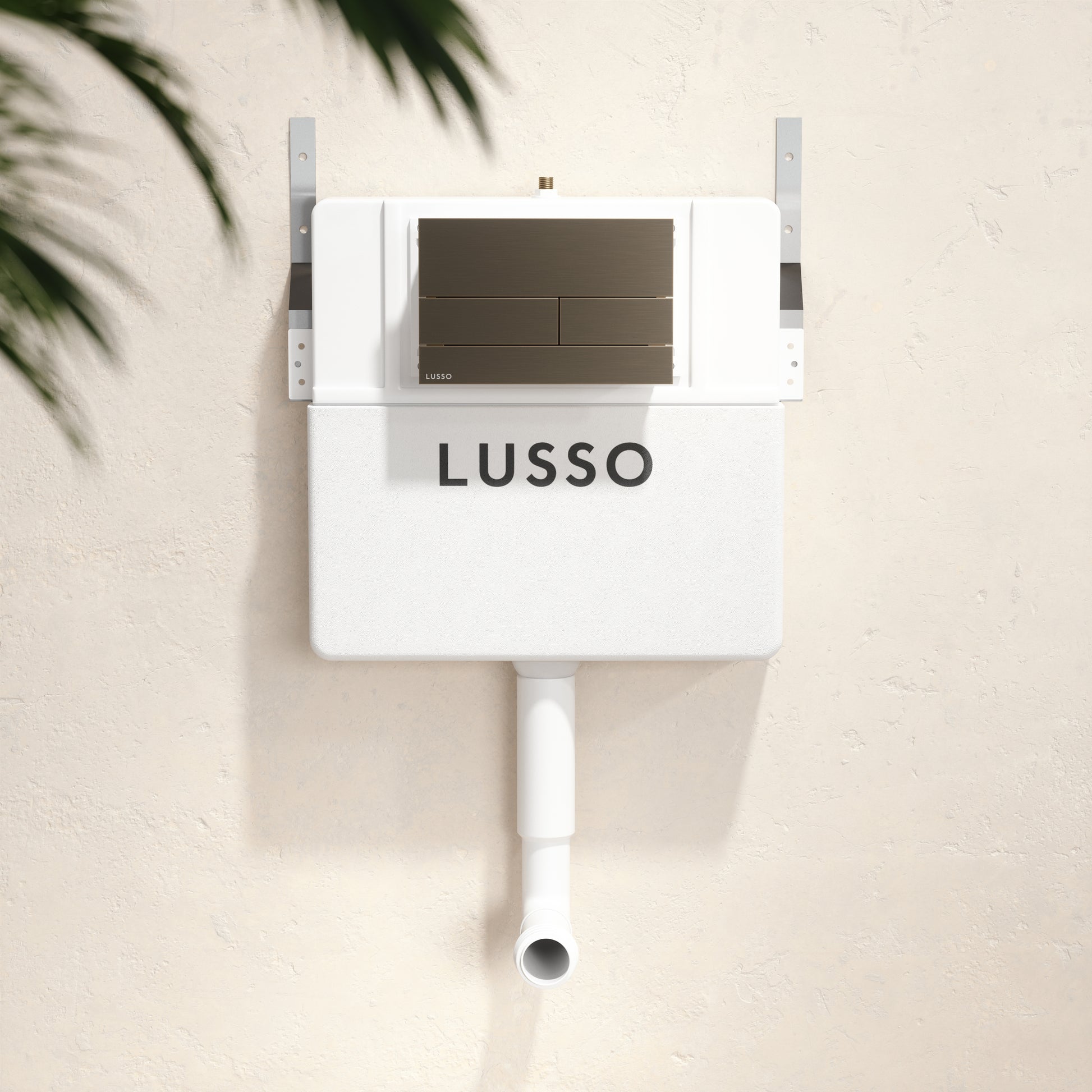 Senza Concealed Dual Flush Cistern with Square Flush Plate