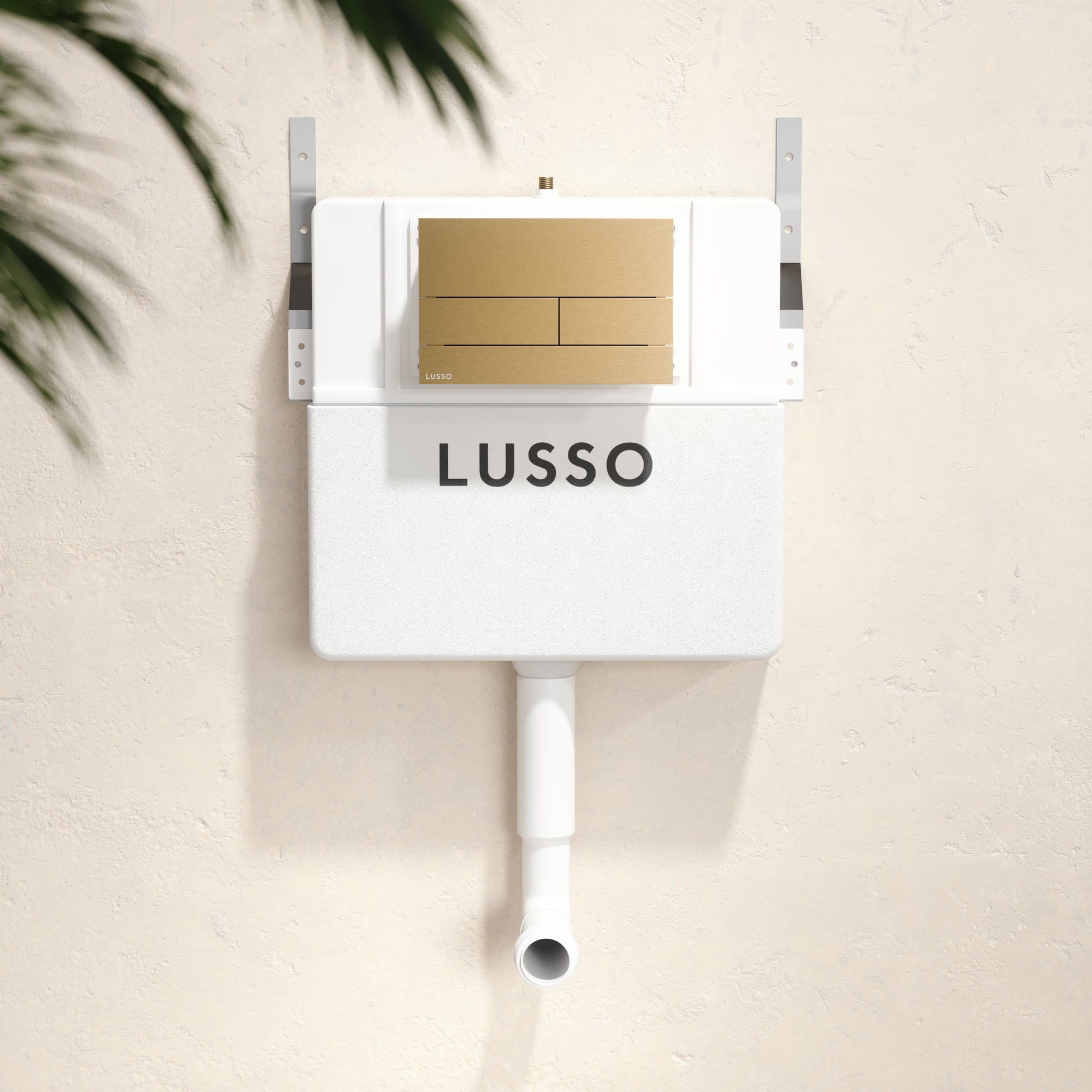 Senza Concealed Dual Flush Cistern with Square Flush Plate
