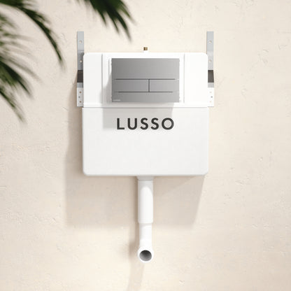 Senza Concealed Dual Flush Cistern with Square Flush Plate