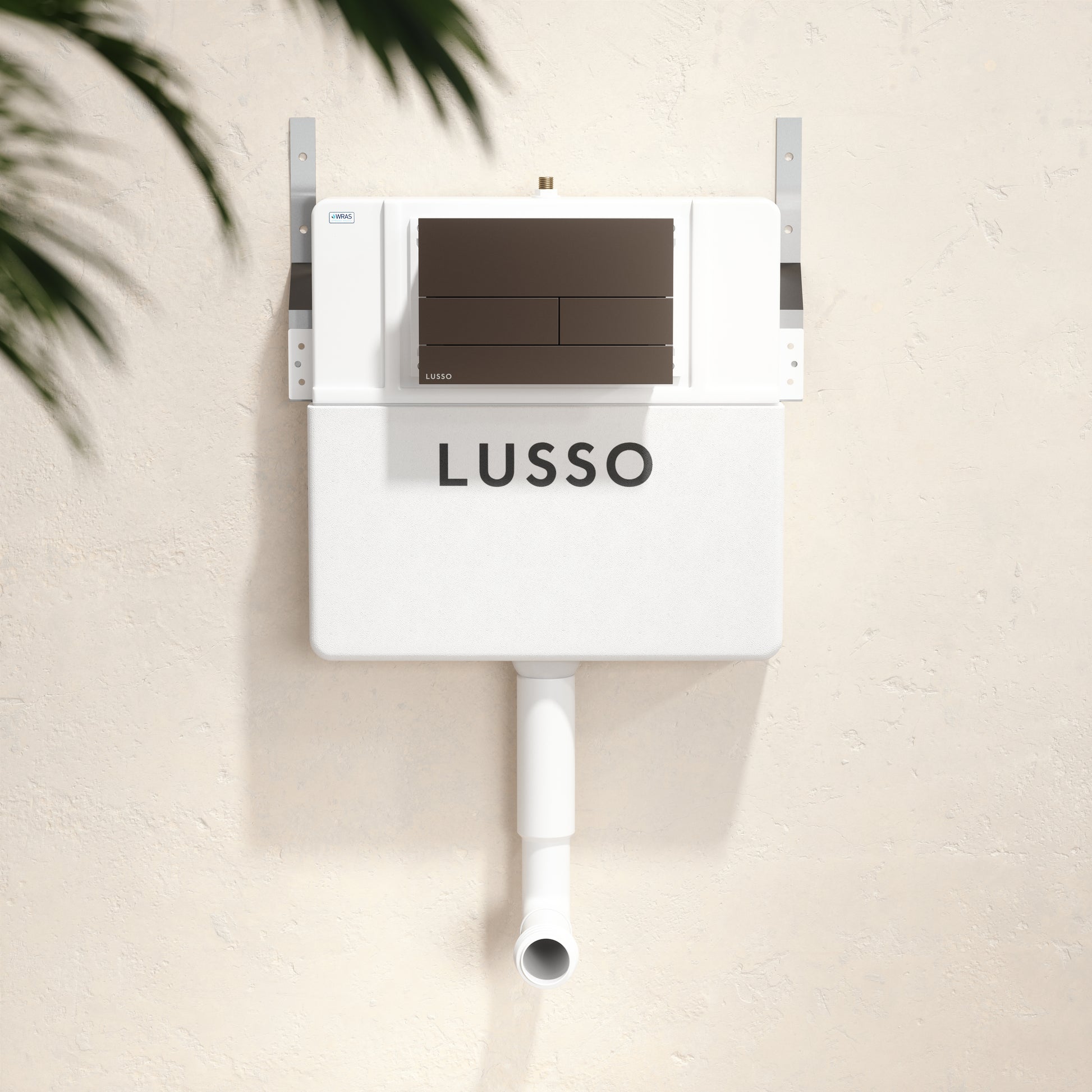 Senza Concealed Dual Flush Cistern with Square Flush Plate
