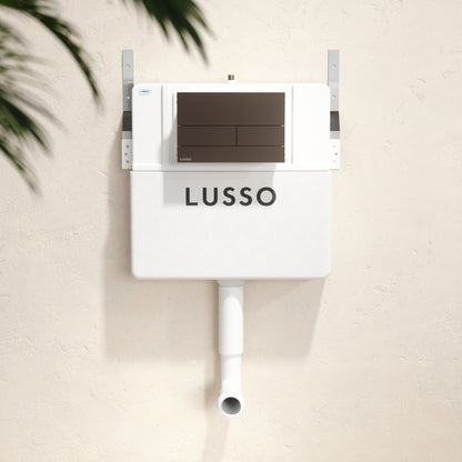 Senza Concealed Dual Flush Cistern with Square Flush Plate
