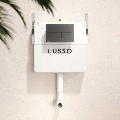 Senza Concealed Dual Flush Cistern with Square Flush Plate