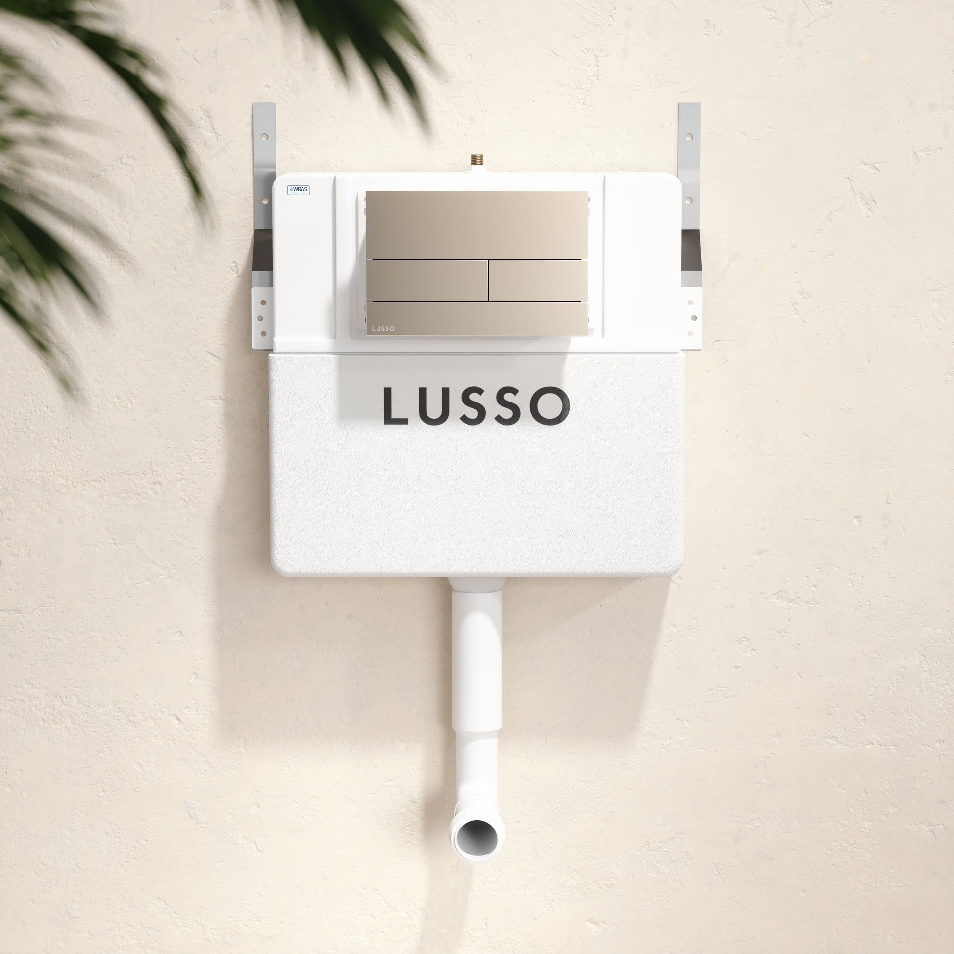 Senza Concealed Dual Flush Cistern with Square Flush Plate