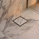 Square Brushed Stainless Tileable Wet Room Waste Kit