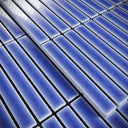 Stick Mosaic Azure Dream Blue Glazed Porcelain Tile Sample