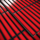 Stick Mosaic Ruby Spark Red Glazed Porcelain Tile Sample