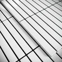 Stick Mosaic Snow Pearl White Glazed Porcelain Tile Sample