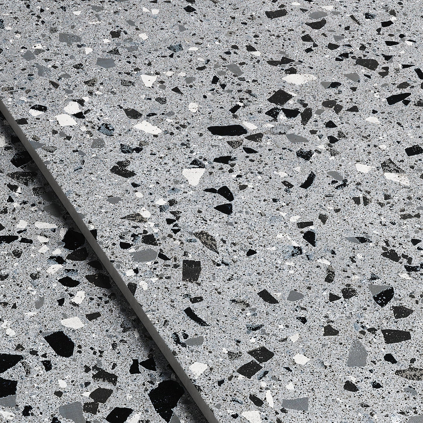 Bellazza Anthracite Terrazzo Porcelain Tile Sample