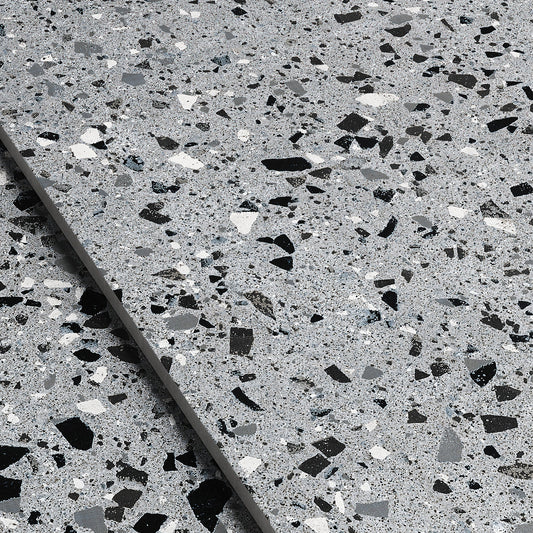 Bellazza Anthracite Terrazzo Porcelain Tile Sample