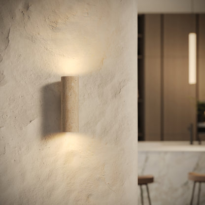 Tesoro Travertine Wall Sconce Light 250mm