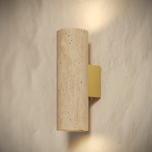 Tesoro Travertine Wall Sconce Light 250mm