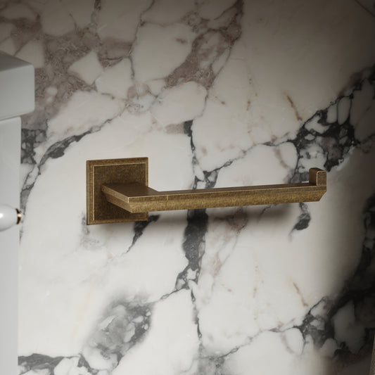 Baroque Aged Bronze Toilet Roll Holder