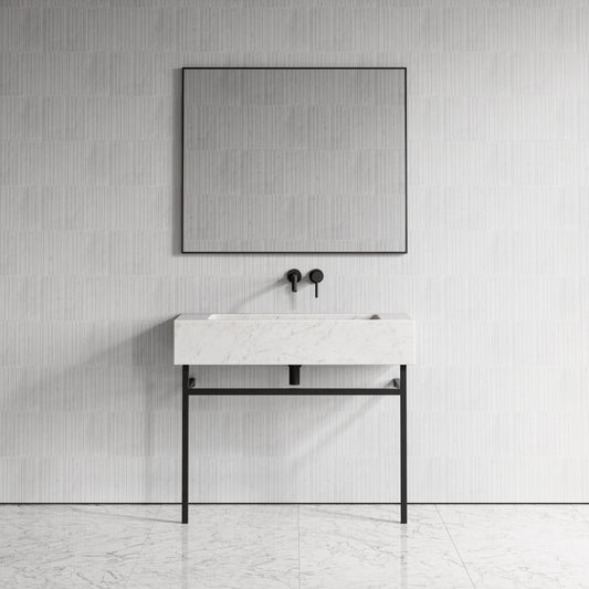 Vernante Carrara Marble Vanity Unit 1000mm