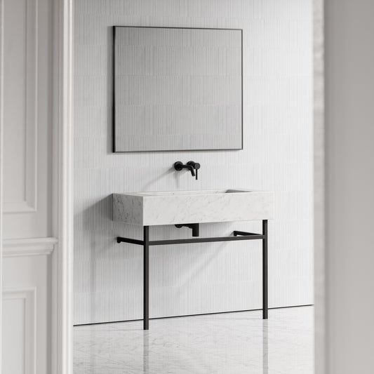 Vernante Carrara Marble Vanity Unit 1000mm