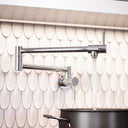 Veroni Modern Kitchen Pot Filler Tap Chrome