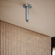 AcquaVita Brushed Stainless Ceiling Shower Arm 100mm